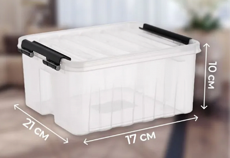 Контейнер универсальный для хранения с крышкой 2 л. 21*17*10 см., 2 шт.-2