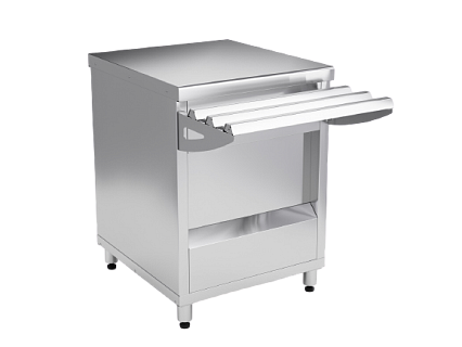 Прилавок нейтральный узкий без полок ПН6-У (630мм)-1