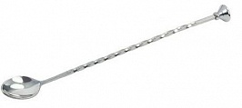 Ложка барменская с метал. кнопкой 28 см. нерж MGsteel /1/300/																								