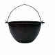 Казан 12 л. чугун. б/крышки черный