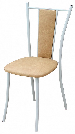 Стул "Бистро е16" бежевый/хром-1