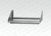 Полка для сушки посуды ПСП - 1000*300*180 "Base", цинк, сетка "стаканы" (поддон)