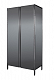 Шкаф нерж. 1200*600*1800 двери-купе, 2 промежут. полки, каркас св. труба нерж. 25*25мм