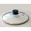 Крышка d=26 см. стекл. с метал. ободком