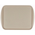 Поднос столовый из полистирола 450х350 мм бежевый [422106607]