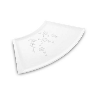 Блюдо веер 28*16,5см "Японская слива"-1