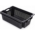 Ящик 600х400х200 мм перфорированный, для овощей и фруктов, ПЭНД [2Д]