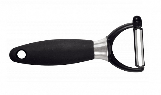 Овощечистка 5/16 см. с плавающим лезвием, черная нерж. с прорезин. ручкой Icel /1/4/-1