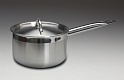 Сотейник  0,86 л. нерж. d=140 мм. h=5.5 см. двойное дно Индукция
