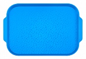 Поднос столовый 450х355 мм с ручками синий [02]