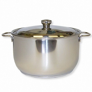 Кастрюля 7,0 л Классика-Прима, пр/ручки, мет/крышка 1/4-1