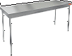 Стол нержавеющий разделочный центральный без полки HICOLD НСО-18/7