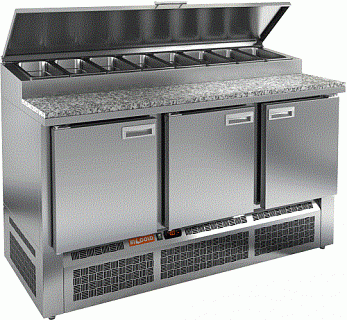 Стол охлаждаемый для пиццы HICOLD PZE1-111/GN (1/3H) камень-1