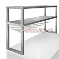Полка настольная ПН-2 1700*400*600, 2-х ярусная, каркас сварной труба нерж.