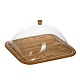 Поднос для сыра деревянный с акриловой крышкой 9301