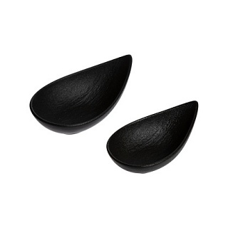 Салатник фигурный 5'' 130мм 100мл, черный "Corone Grafica"-1