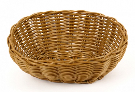 Корзинка пластиковая 200х150 мм коричневая [KT4045]-1