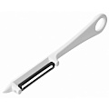 Овощечистка 16,5 см с плавающим лезвием, белая нерж. с пластик. ручкой FM /1/12/