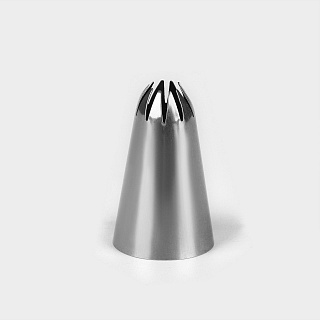 Насадка кондитерская KONFINETTA "Закрытая звезда", d=3,5 см, выход 1,7 см, нержавеющая сталь-2