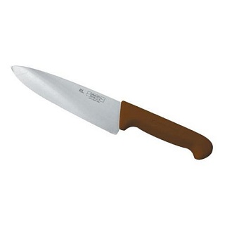 Шеф-нож PRO-Line 20 см, коричневая пластиковая ручка, P.L. Proff Cuisine-1