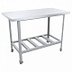 Стол разделочный ЭКОНОМ ЦК с бортом СРОб-8/6ЭЦК 800х600 мм полка-решетка