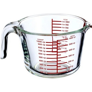 Кувшин мерный 1,0 л, стекл. Regent Inox Linea Franco 93-FR-MR-01-1000-1