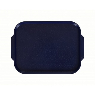 Поднос столовый 450х355 мм с ручками темно-синий-1