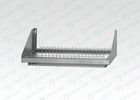 Полка для сушки посуды ПСП - 1000*300*180 "Base", цинк, сетка "стаканы" (поддон) фото 1 Полка для сушки посуды ПСП - 1000*300*180 "Base", цинк, сетка "стаканы" (поддон)-1