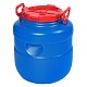 Бочка 30,0 л, 350*350*415 мм, d-195 мм Дачная круглая цветная (Ижевск) 1/3