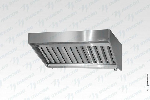 Зонт вытяжной полуоткрытый ЗВПб - 1000*1000*400 "Base"-1