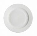 Тарелка мелкая 200 мм "Гладкий край" белая 30/30