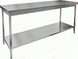 Стол нержавеющий разделочный центральный с полкой HICOLD НСО-16/7П