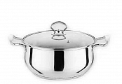 Кастрюля нерж Серебрянка груш. 5,0 л толщина 0,55 мм 1/12