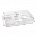Поднос для выкладки 31,5*21,5*8,5 см с секциями пласт. с пласт. крышкой P.L. Proff Cuisine