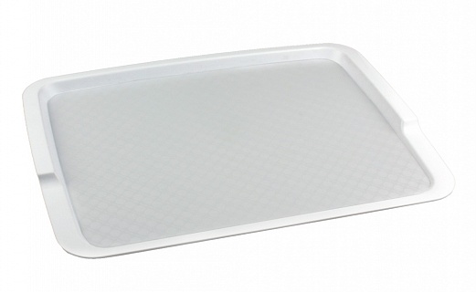 Поднос столовый из полипропилена 425х320 мм белый [4660011181677]-1