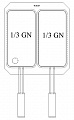 Комплект из 2-х корзин GN 1/3 для макароноварки VEROTERM