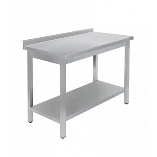 Стол универсальный Luxstahl СПУ-14/7 со сплошной полкой нерж-1