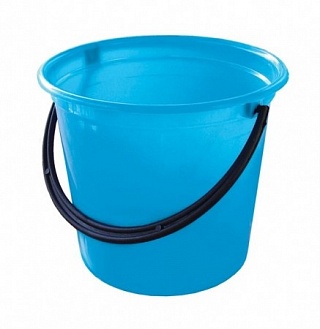 Ведро пластмассовое 10л  с крышкой красн.-1