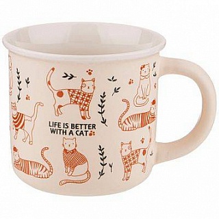 Кружка lefard котомания 400мл-1