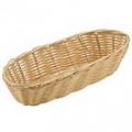 Корзина для хлеба, овальная узкая 23х10 полиратан