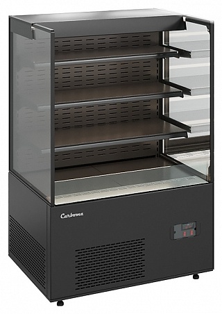 Витрина кондитерская Carboma COSMO KC71‑130 VV 1,2‑2 (открытая, фронт оргстекло) 9005-1