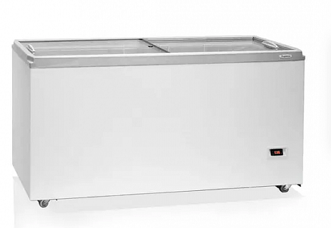 Ларь морозильный Бирюса 560DZQ Крышка-стекло, Белый-1