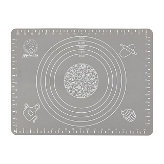 Коврик для выпечки 40*30 см. силиконовый со шкалой /1/20/-1
