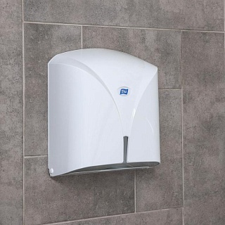 Диспенсер бумажных полотенец в листах Titiz, цвет белый-1