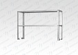 Полка надстройка настольная ПННн 1200*300*400 "Norma Inox", нерж.,1 уровень