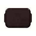 Поднос столовый 450х355 мм с ручками шоколадный