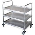 Тележка сервировочная ТС 800*500*850/950, 3 поддона нерж, колеса 100мм