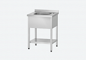 Ванна моечная ВМЦп - 700*700*860 "Profi Inox", м/о 500*500*300, борт, отв. д/смесит.