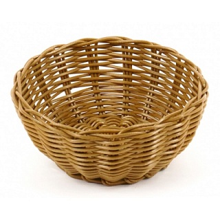 Корзинка пластиковая 175 мм коричневая [KT2024]-1