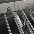 Корзина для стерилизатора СНЭ-50 ножей и мусатов (3 ножа + 1 мусат + перчатка)